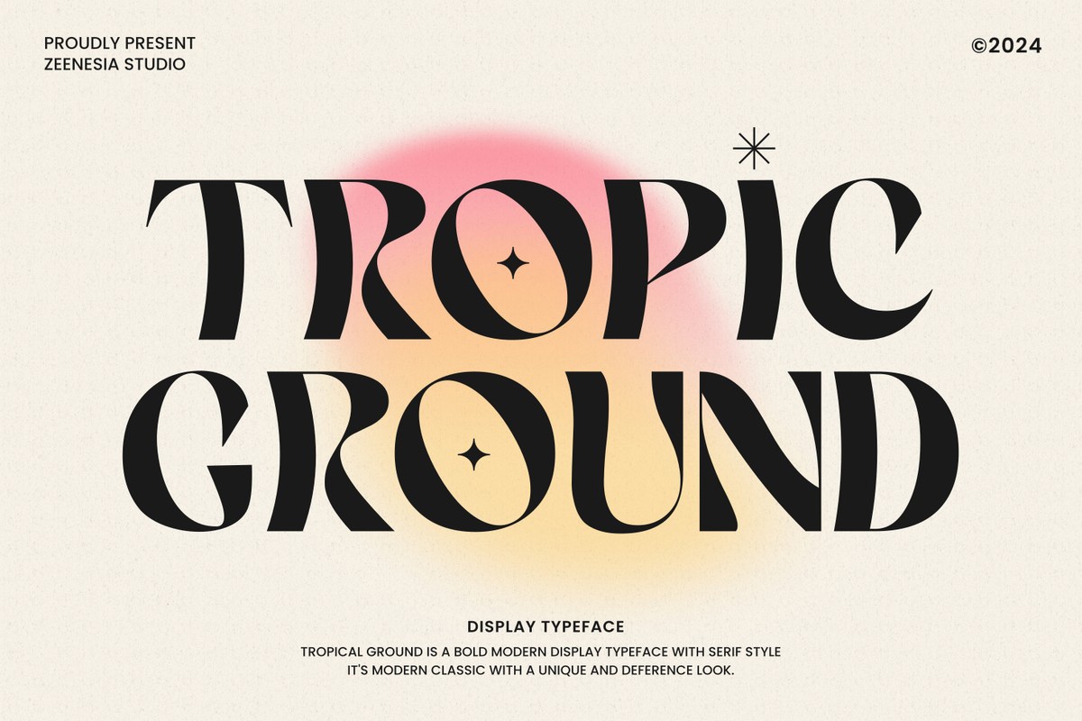 Schriftart Tropic Ground