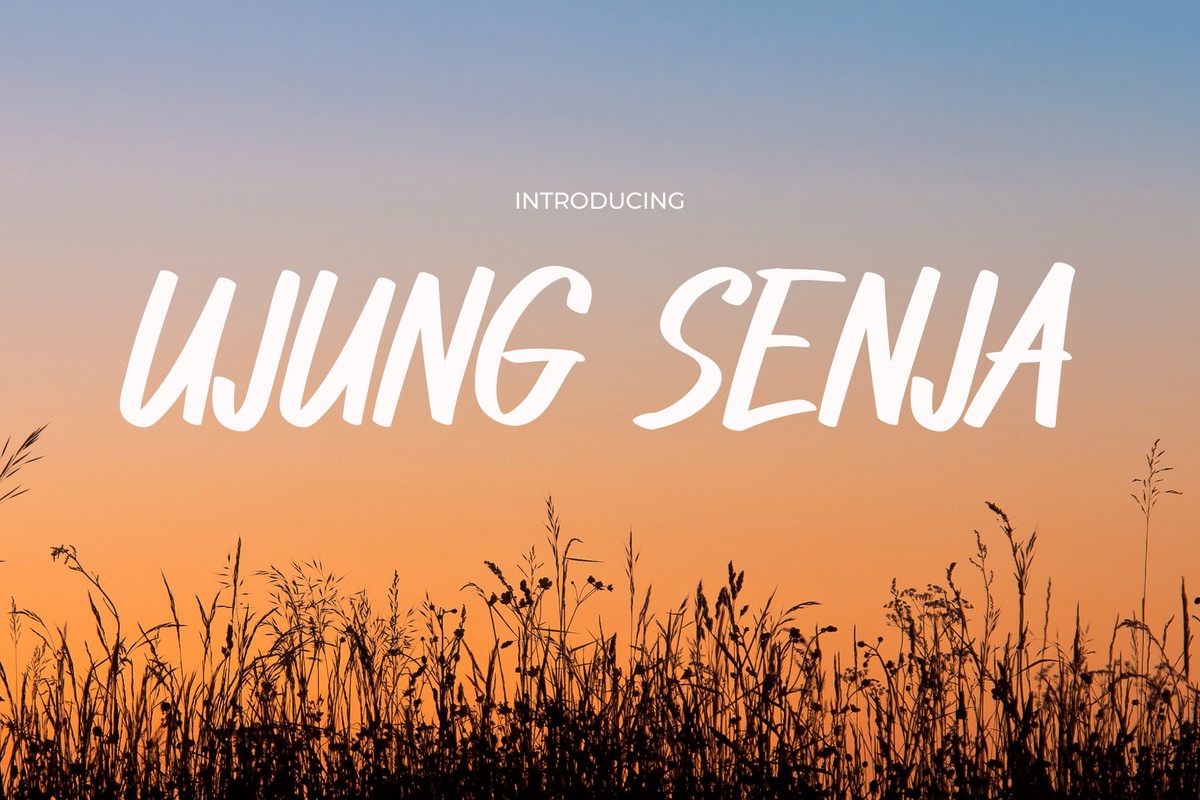 Schriftart Ujung Senja