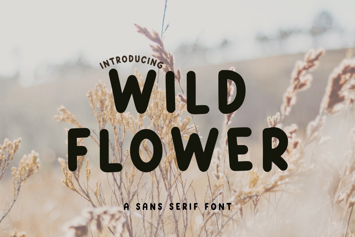 Schriftart Wild Flowe