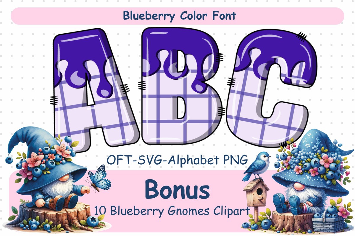 Schriftart Blueberry