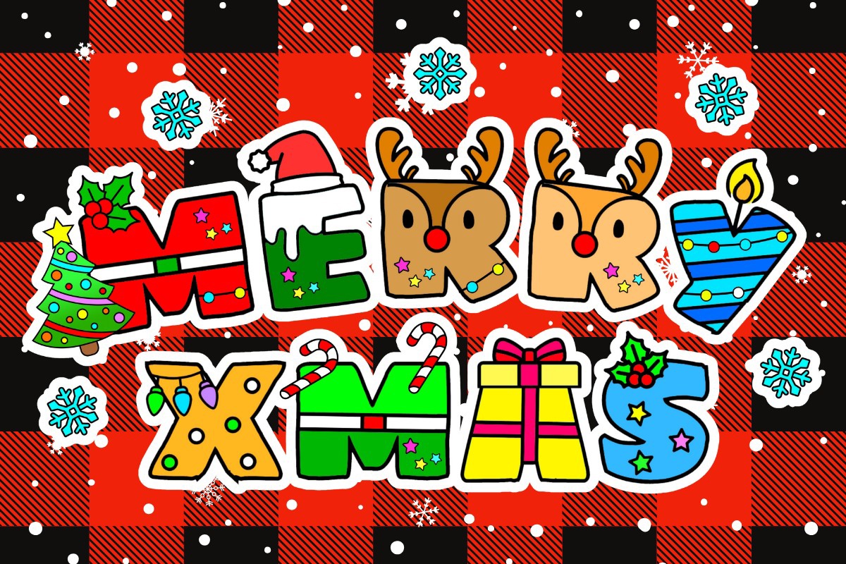 Schriftart Merry Xmas