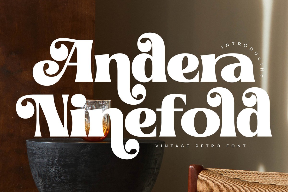 Schriftart Andera Ninefold