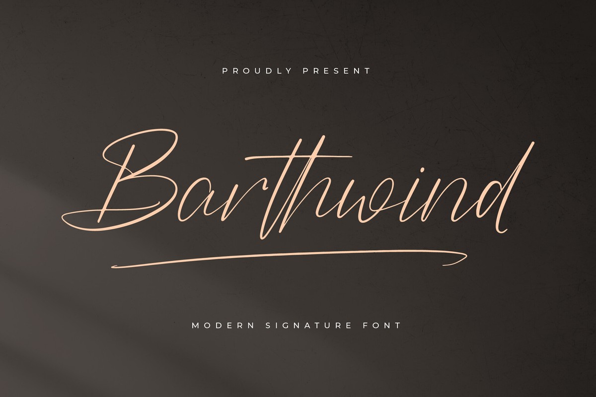 Schriftart Barthwind