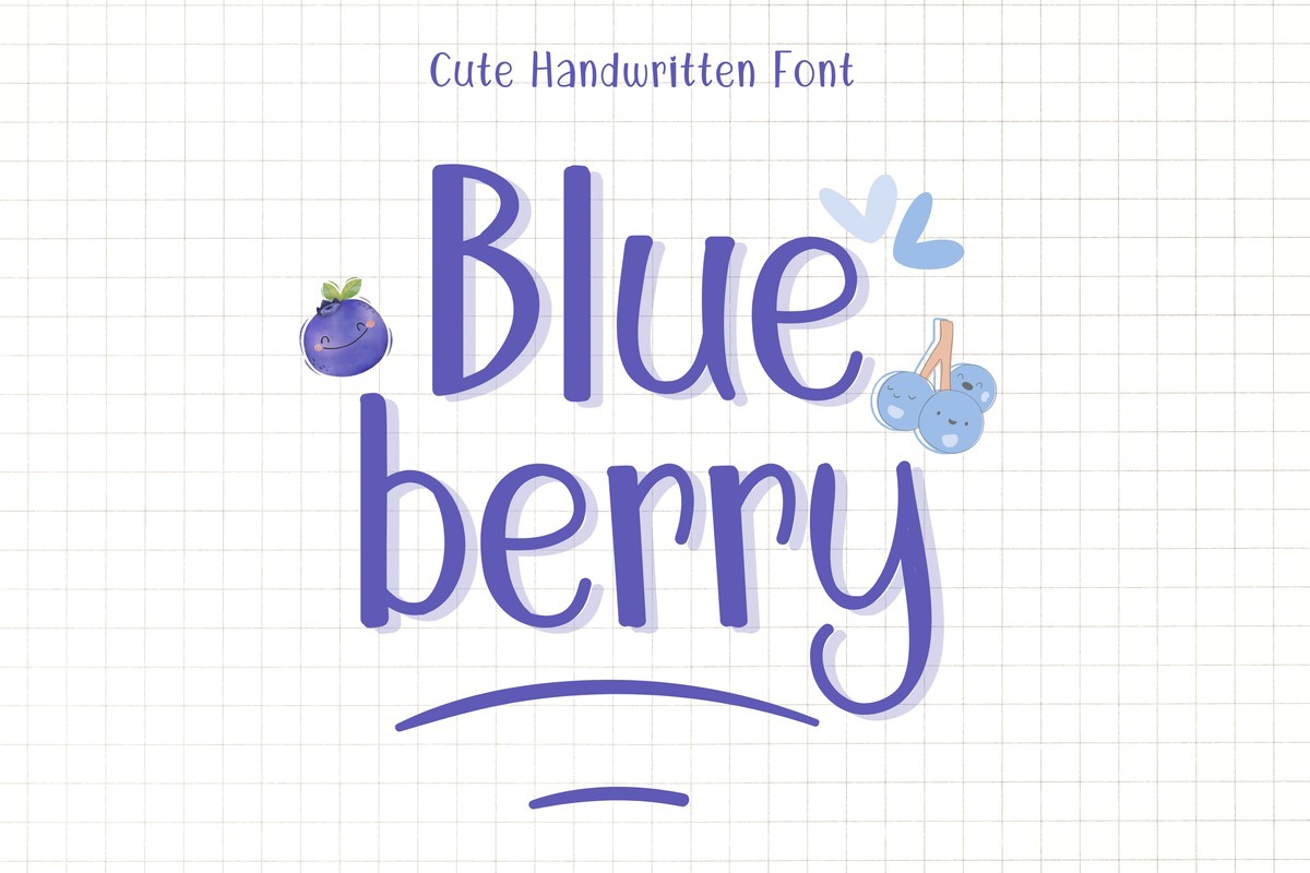 Schriftart Blue Berry