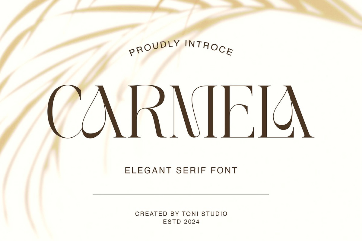 Schriftart Carmela