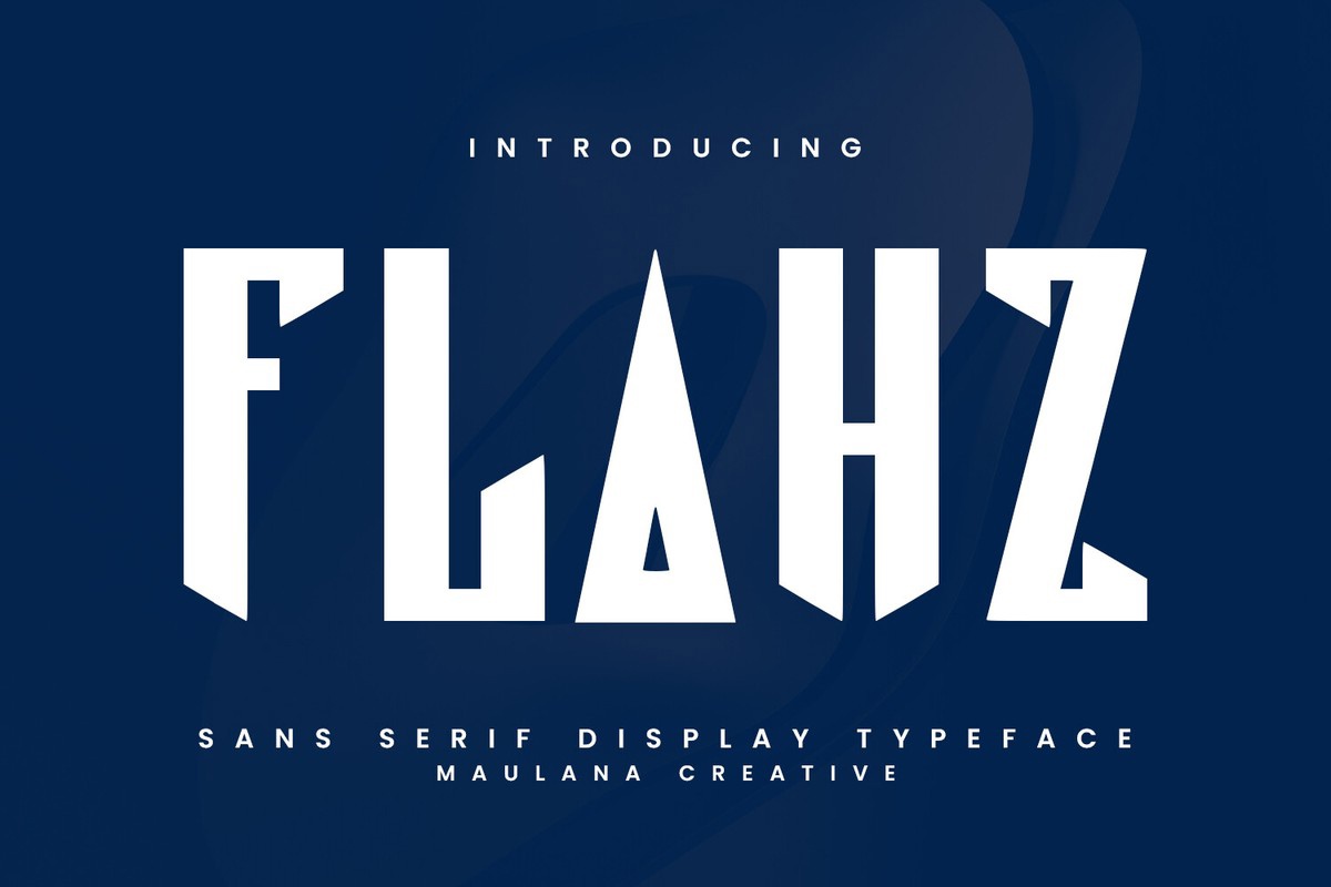 Schriftart Flahz