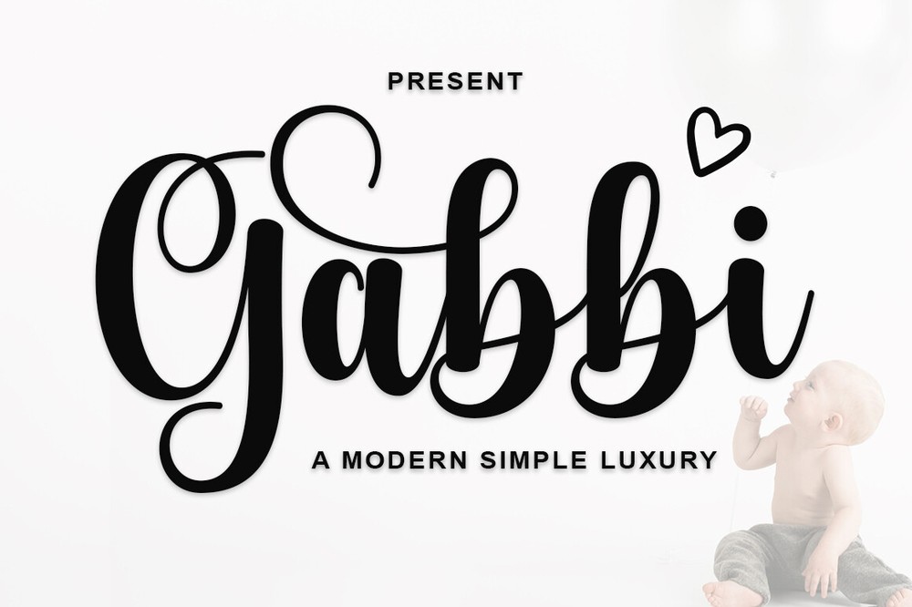 Schriftart Gabbi