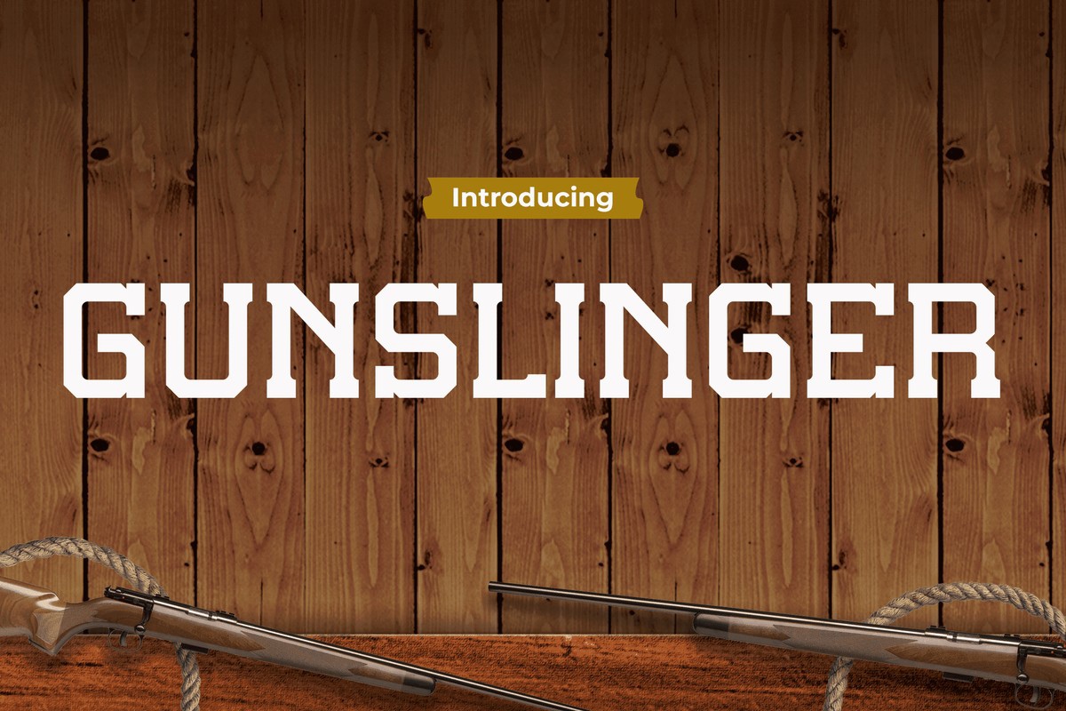 Schriftart Gunslinger