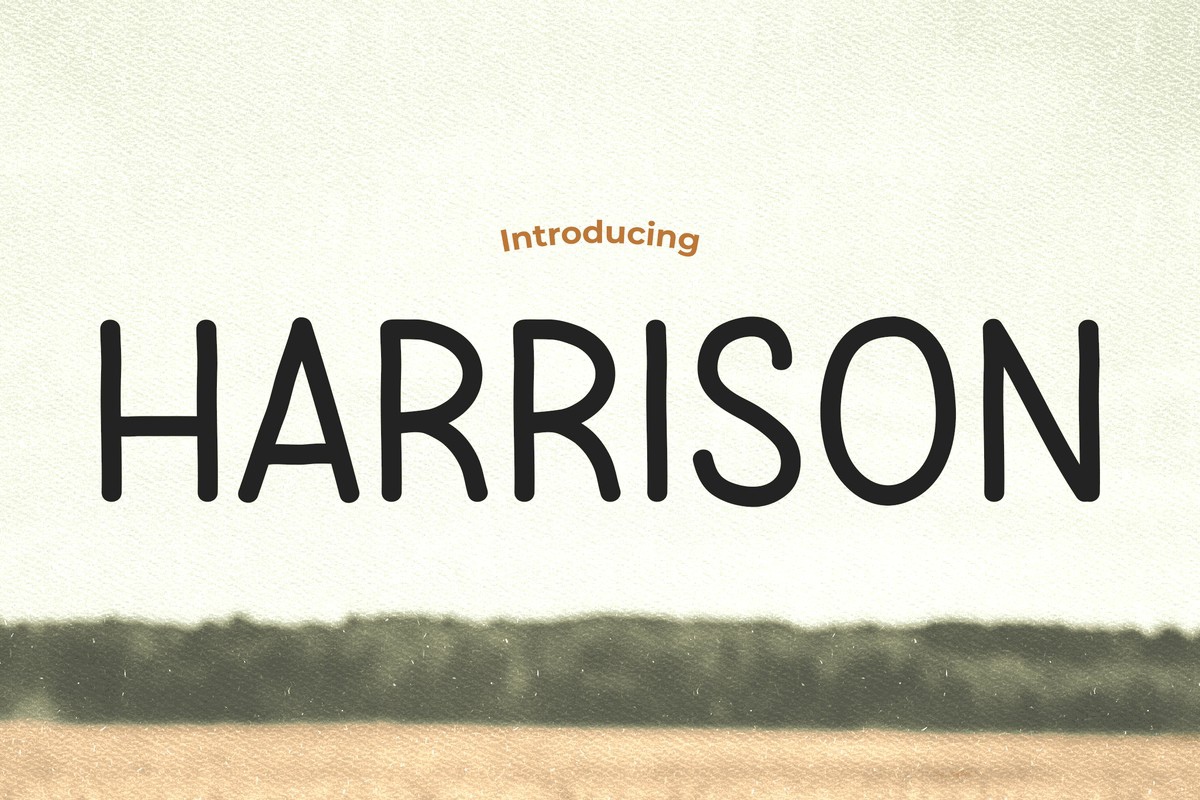 Schriftart Harrison