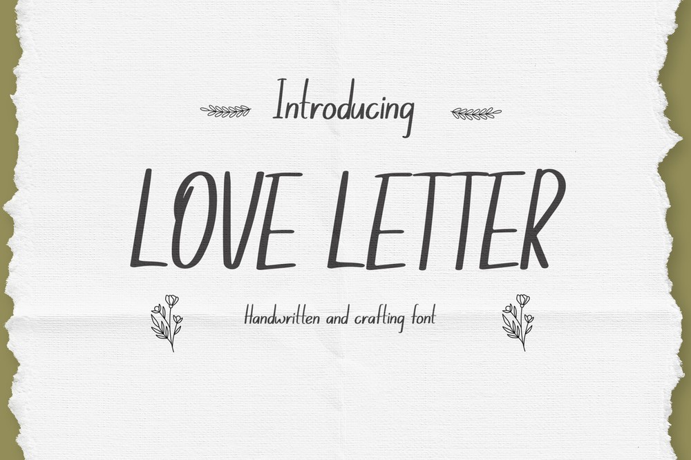 Schriftart Love Letter