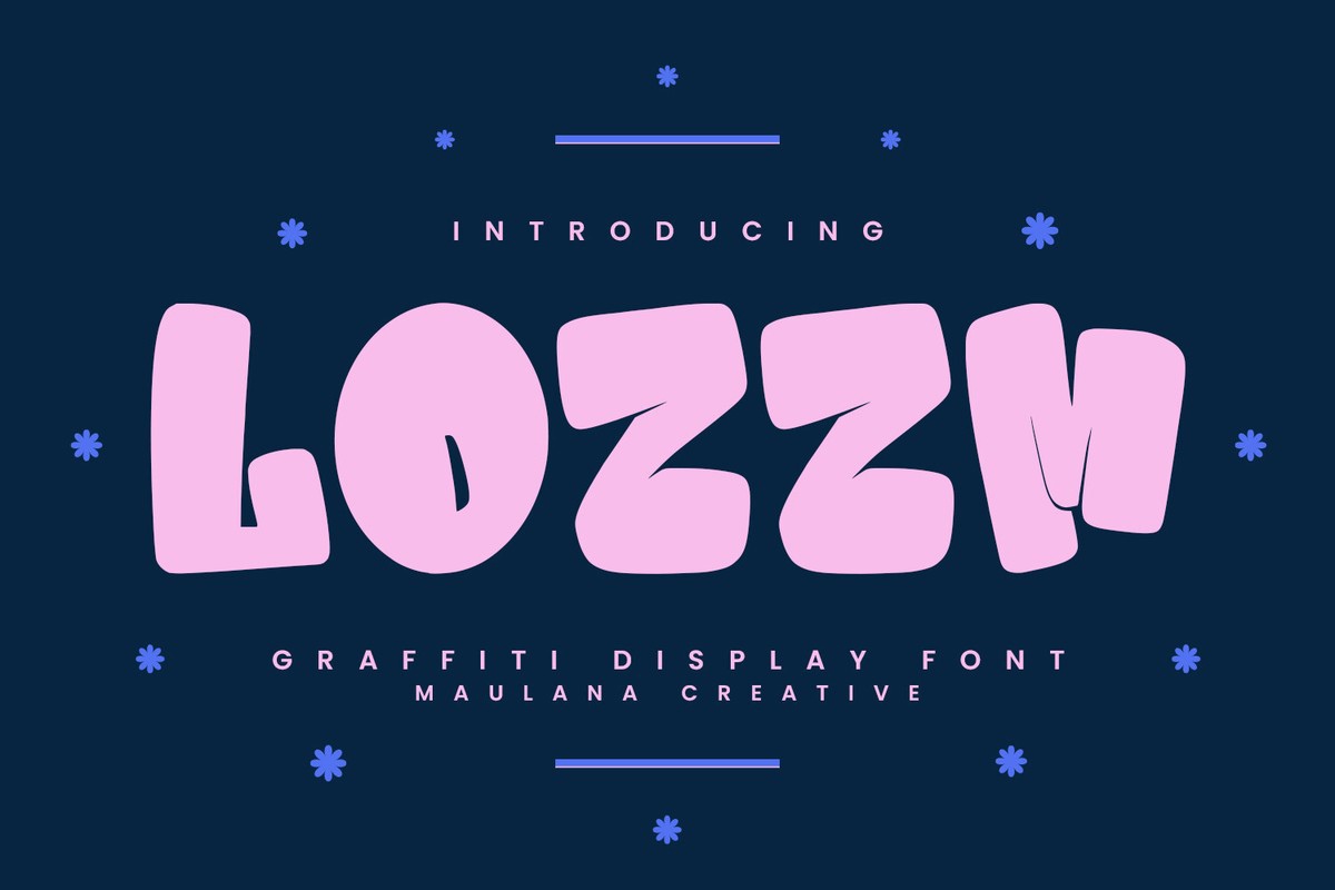 Schriftart Lozzm