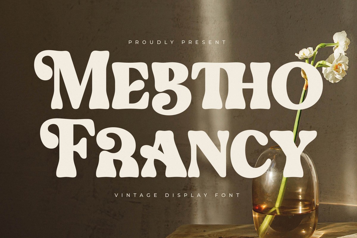 Schriftart Mebtho Francy