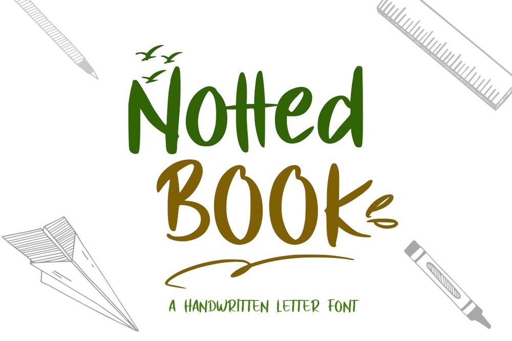 Schriftart Notted Book