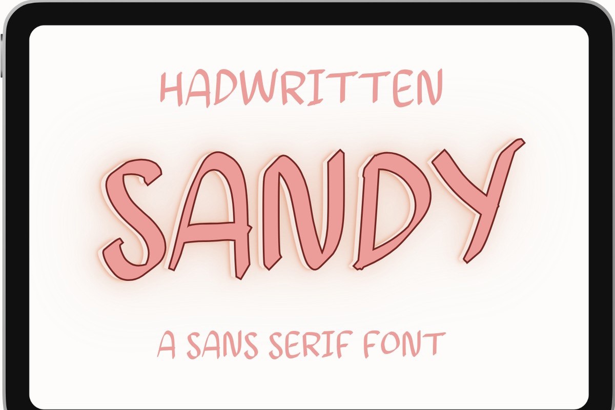 Schriftart Sandy