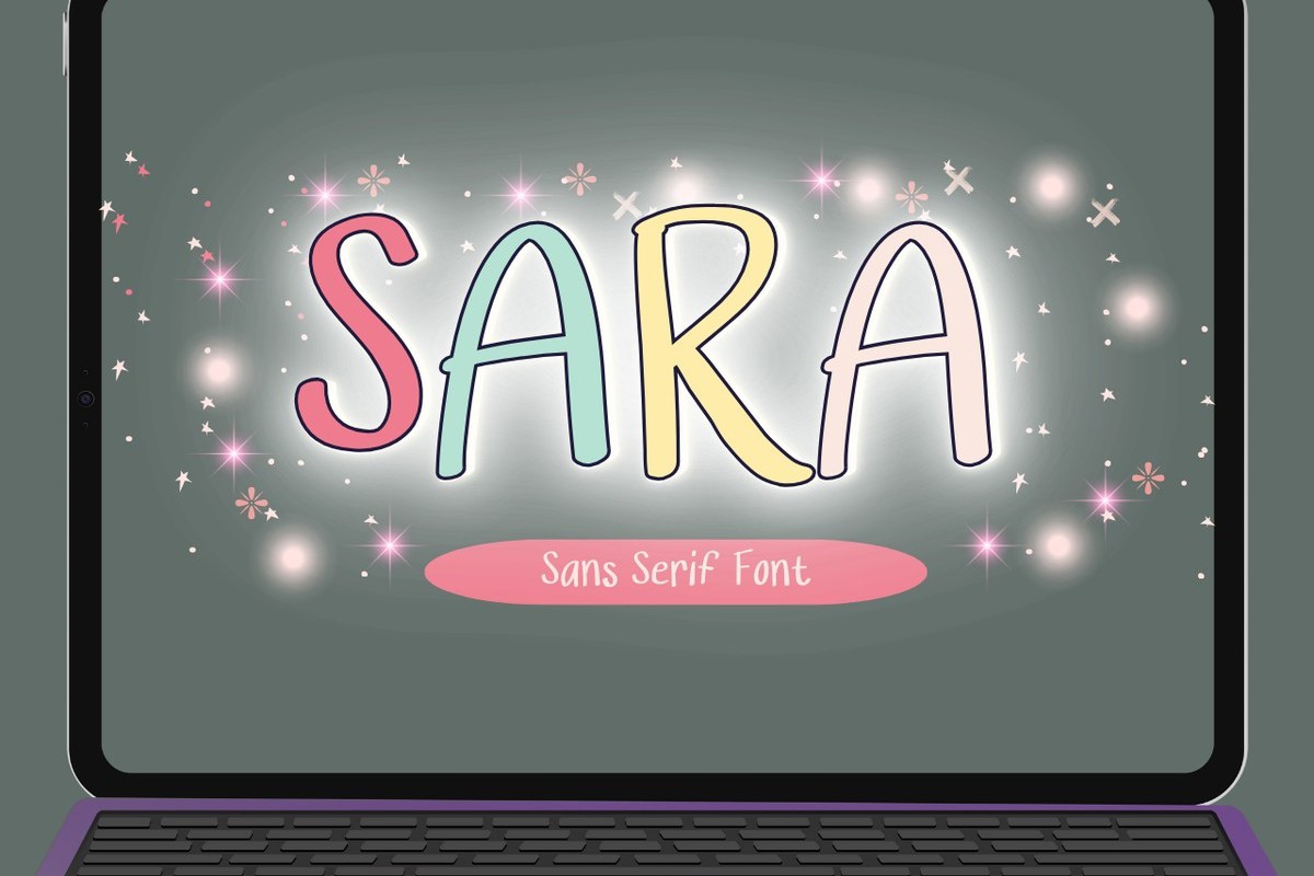 Schriftart Sara