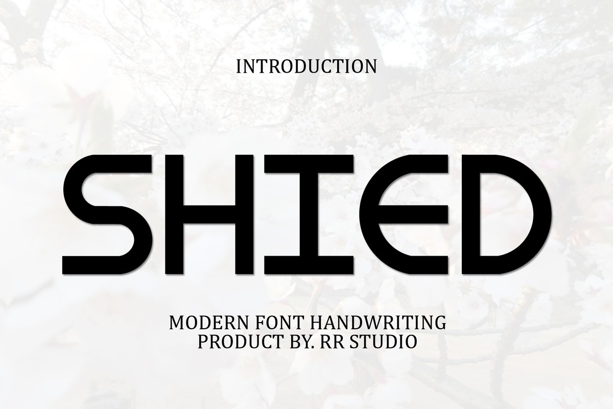 Schriftart Shied