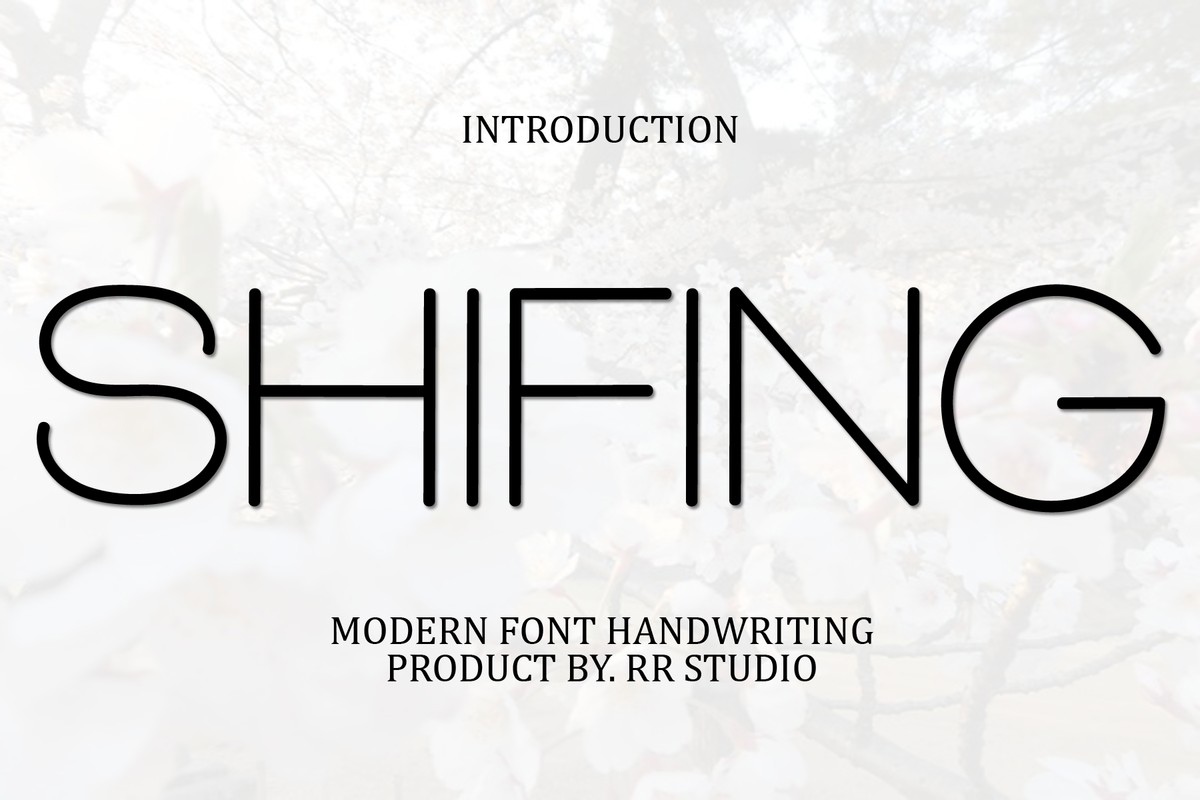 Schriftart Shifing