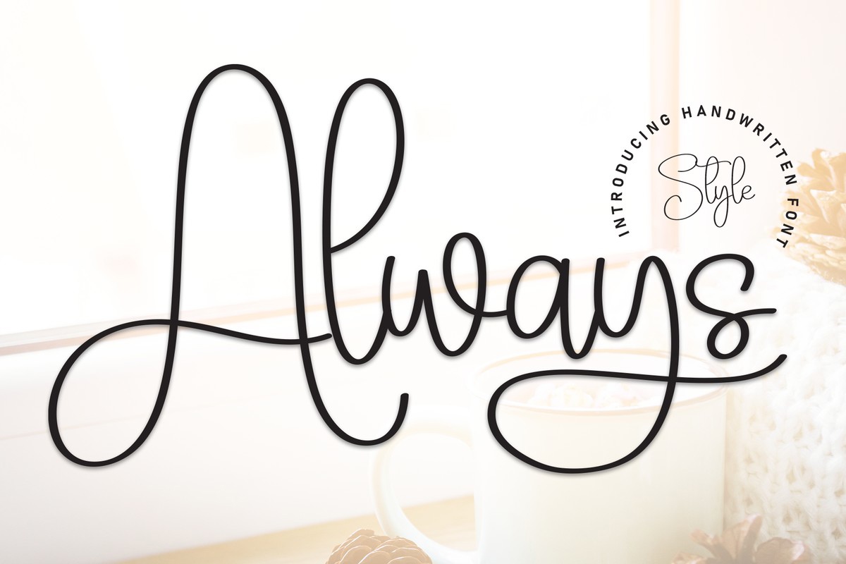 Schriftart Always