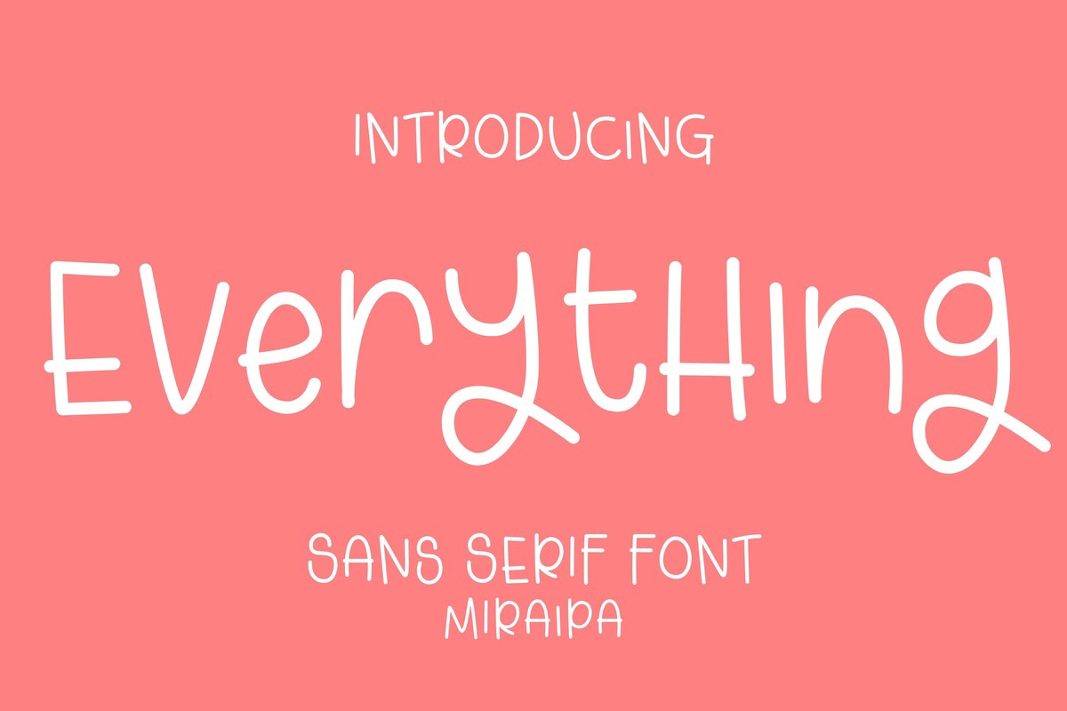 Schriftart Everything