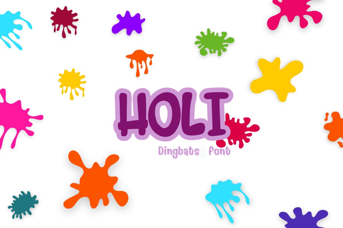 Schriftart Holi