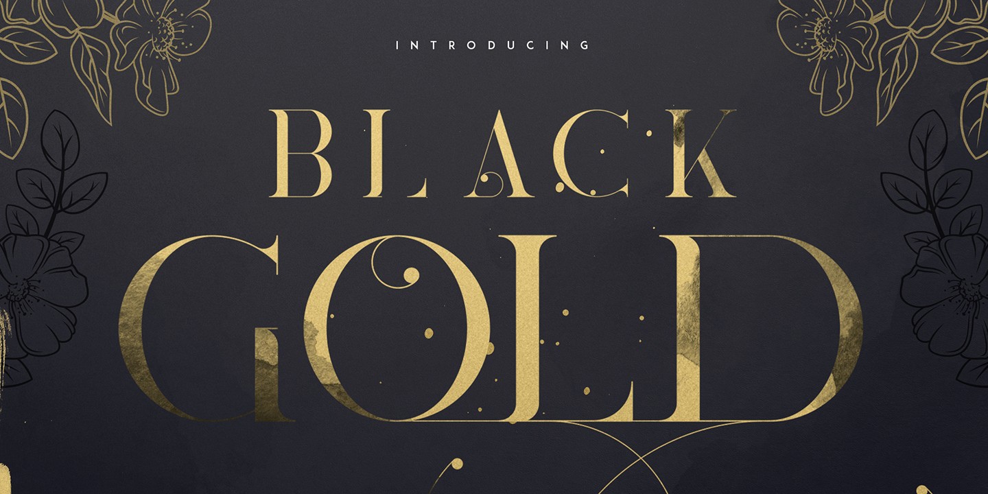 Schriftart Black Gold VP