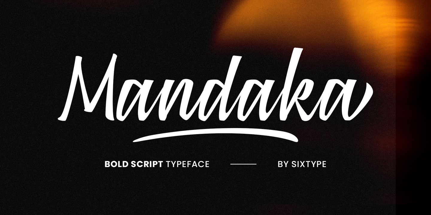 Schriftart Mandaka