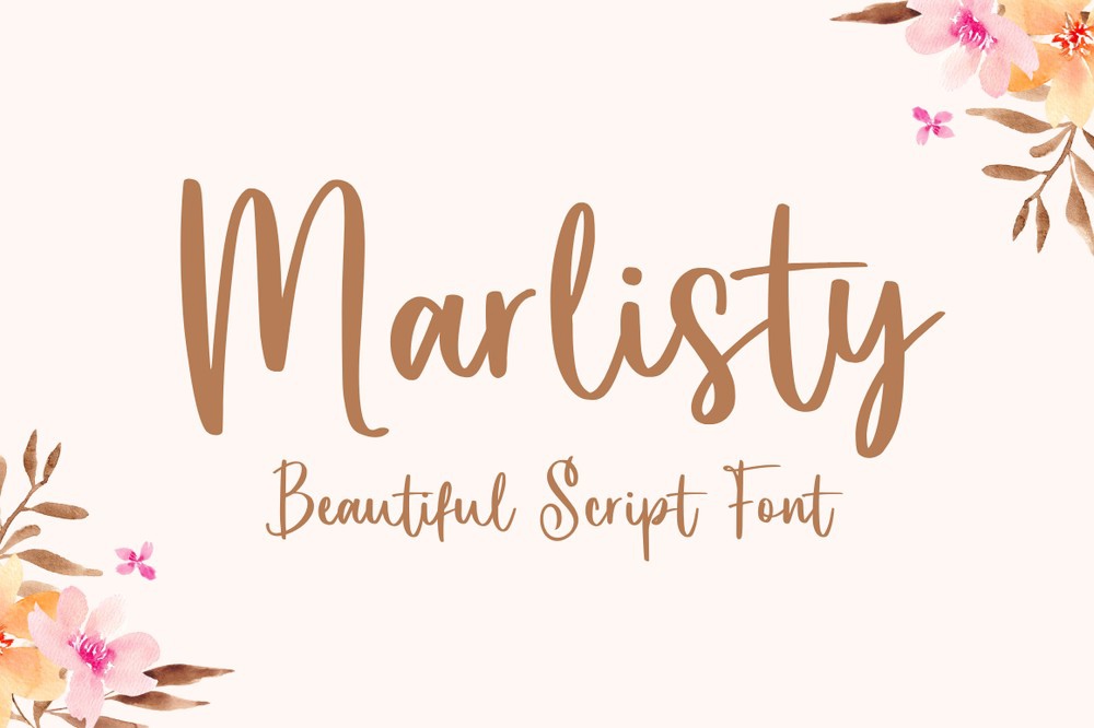 Schriftart Marlisty