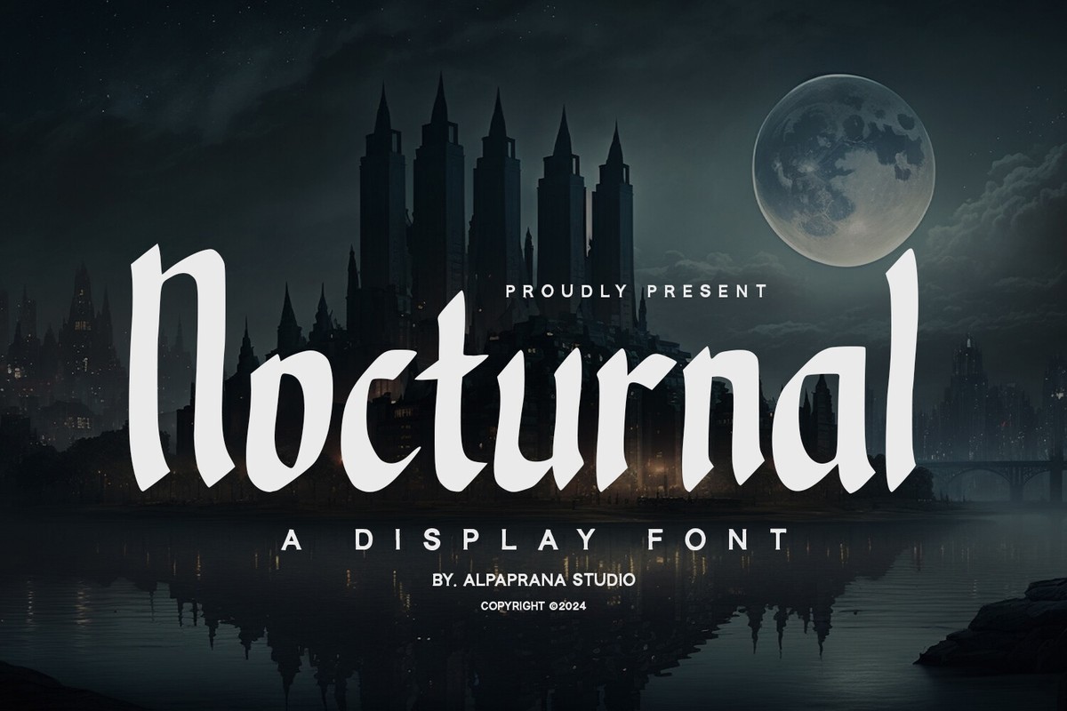 Schriftart Nocturnal