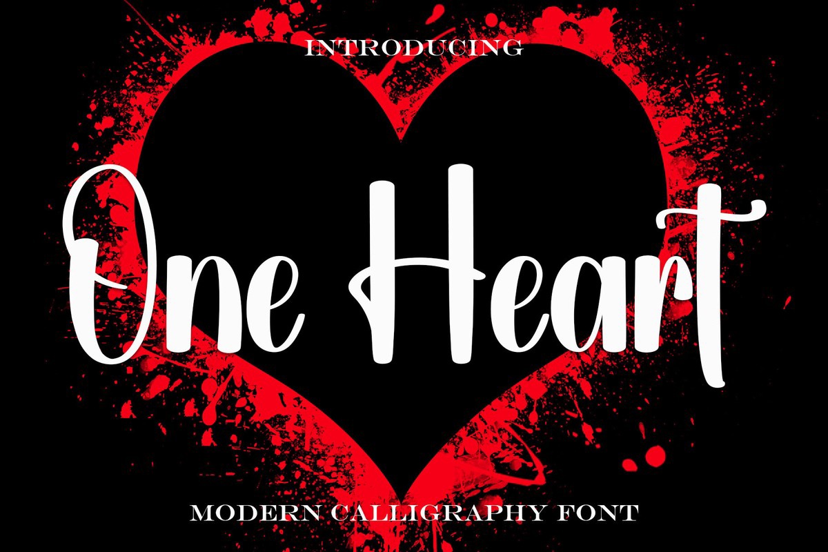 Schriftart One Heart