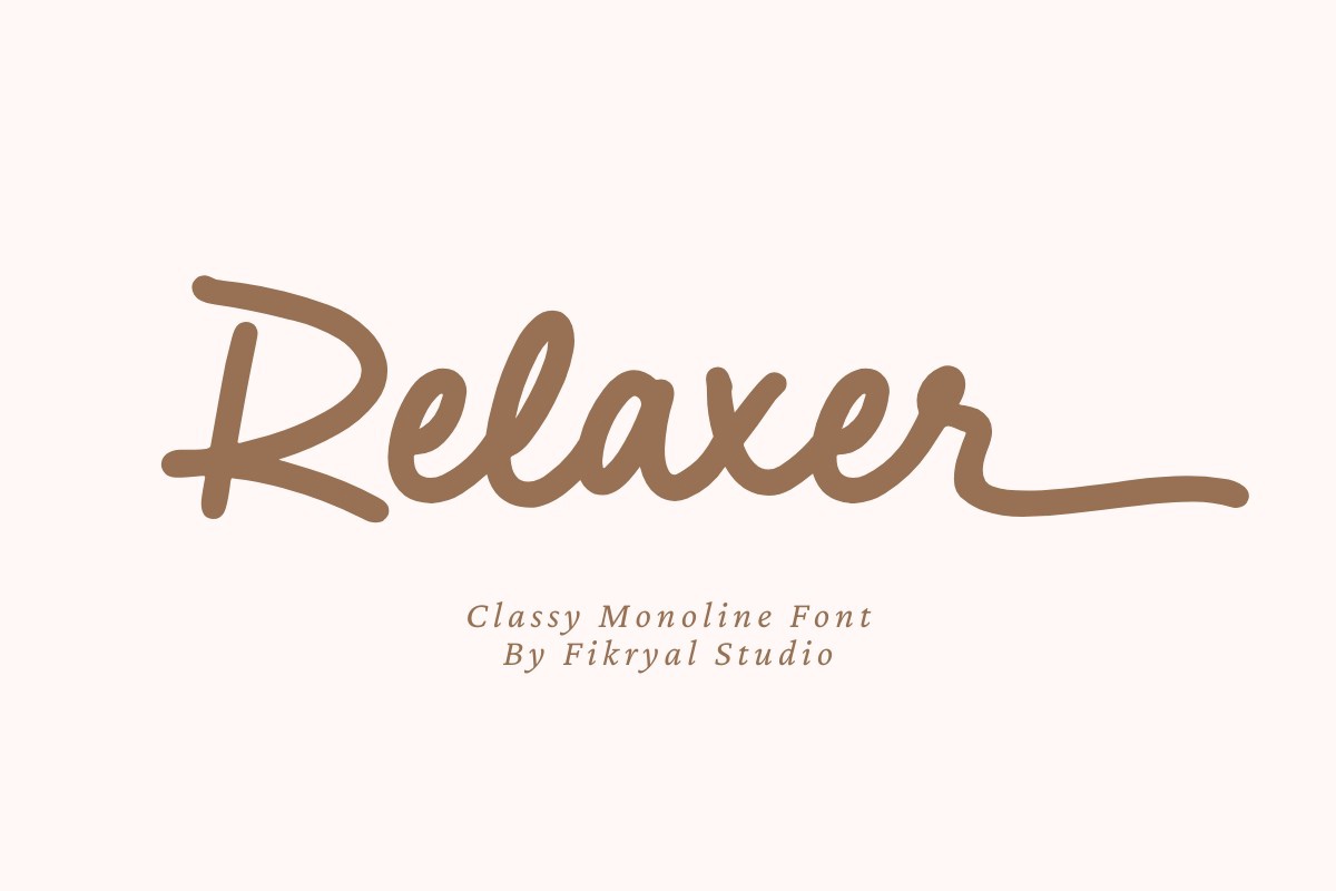 Schriftart Relaxer