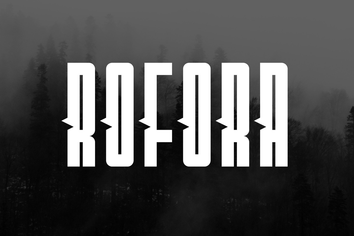 Schriftart Rofora