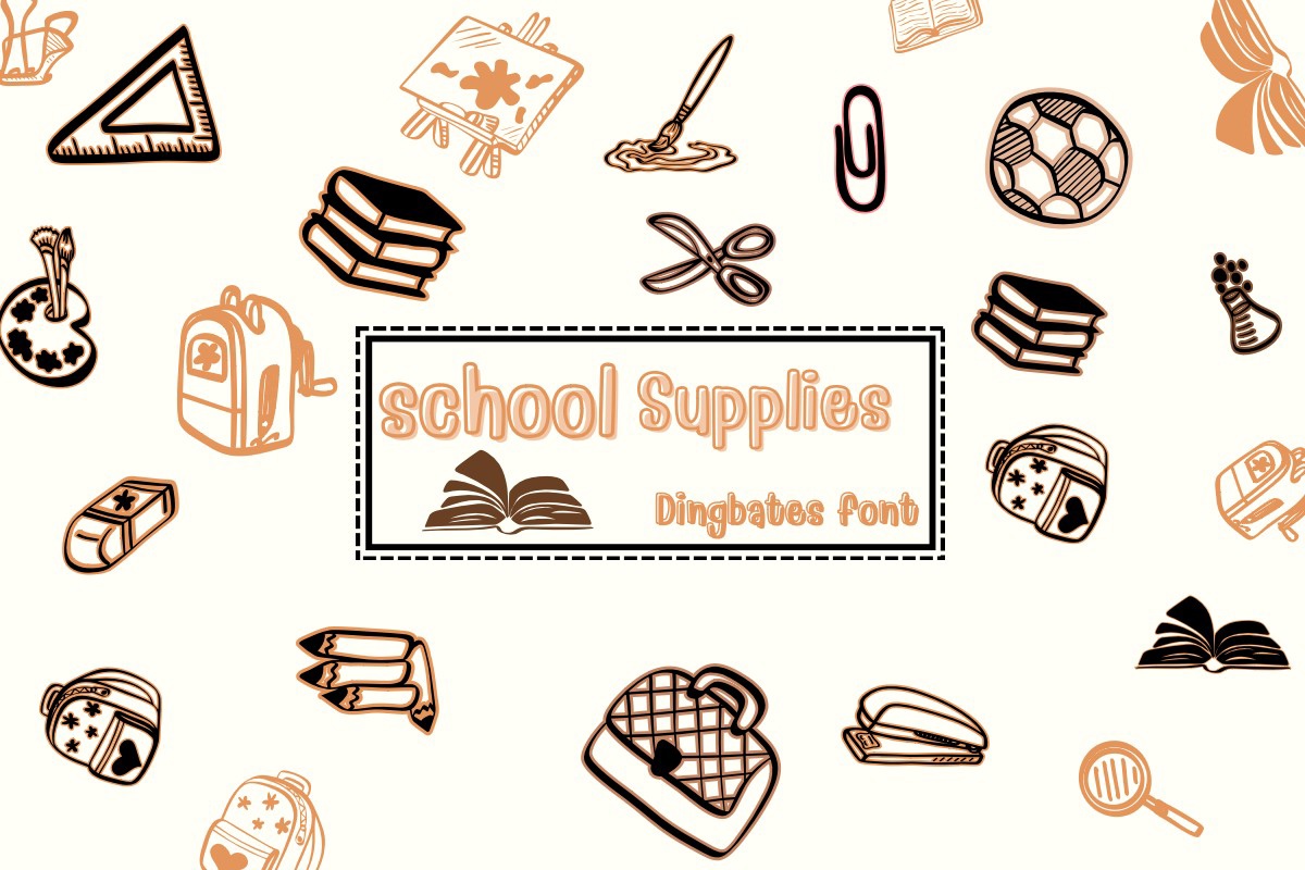 Schriftart School Supplies