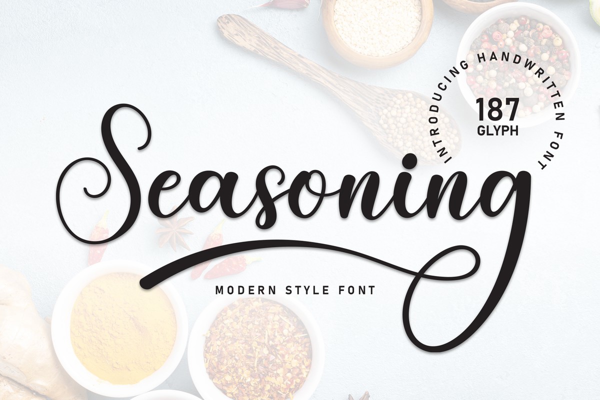 Schriftart Seasoning