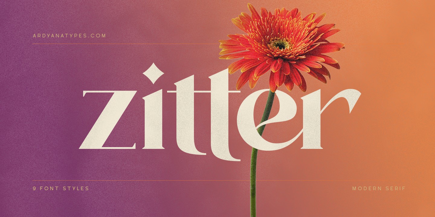 Schriftart Zitte