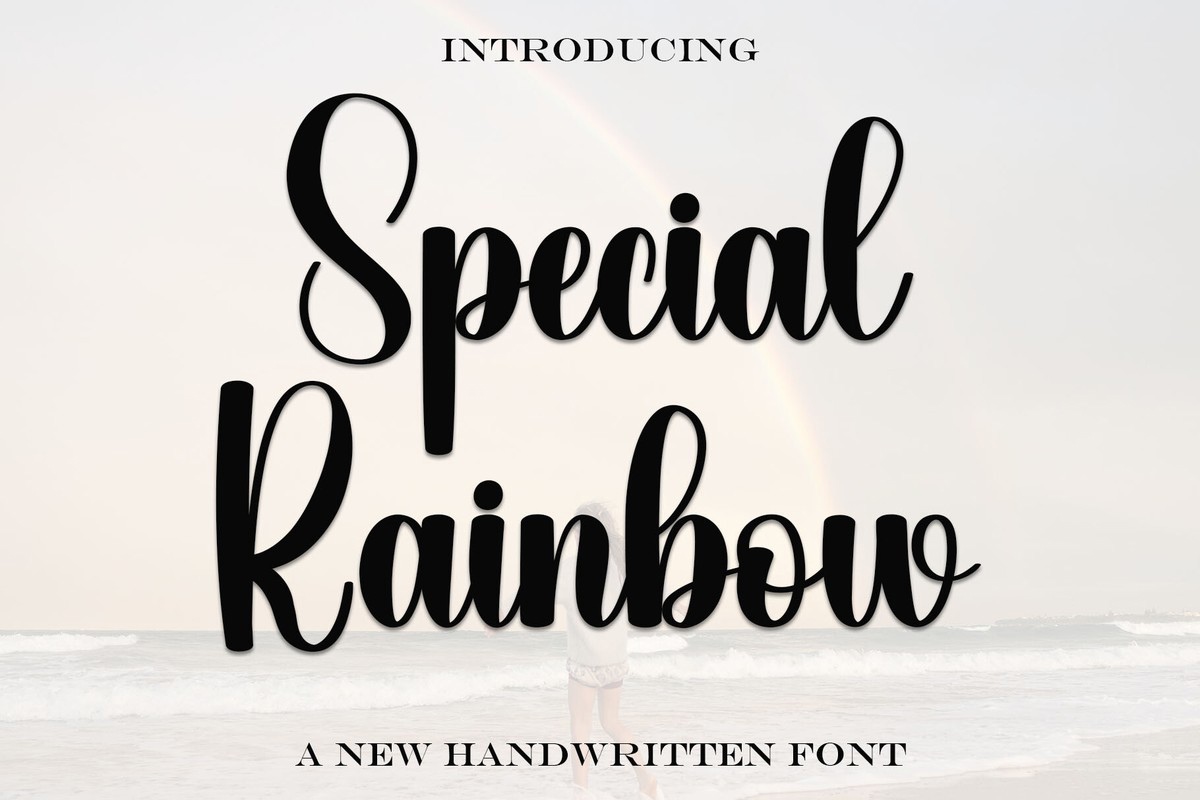 Schriftart Special Rainbow