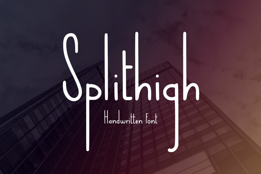 Schriftart Splithigh