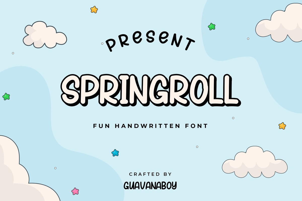 Schriftart Springroll