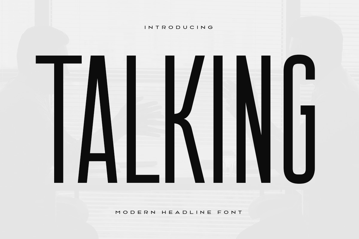 Schriftart Talking