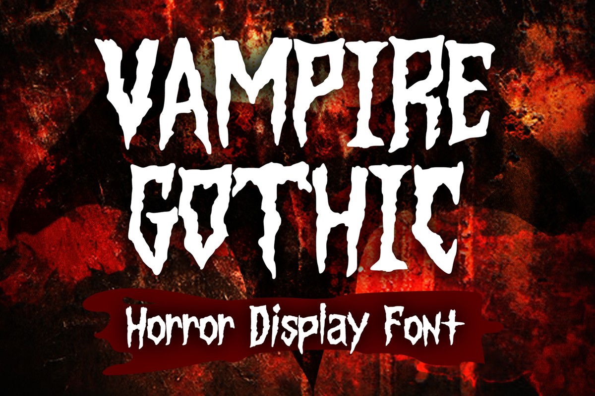 Schriftart Vampire Gothic