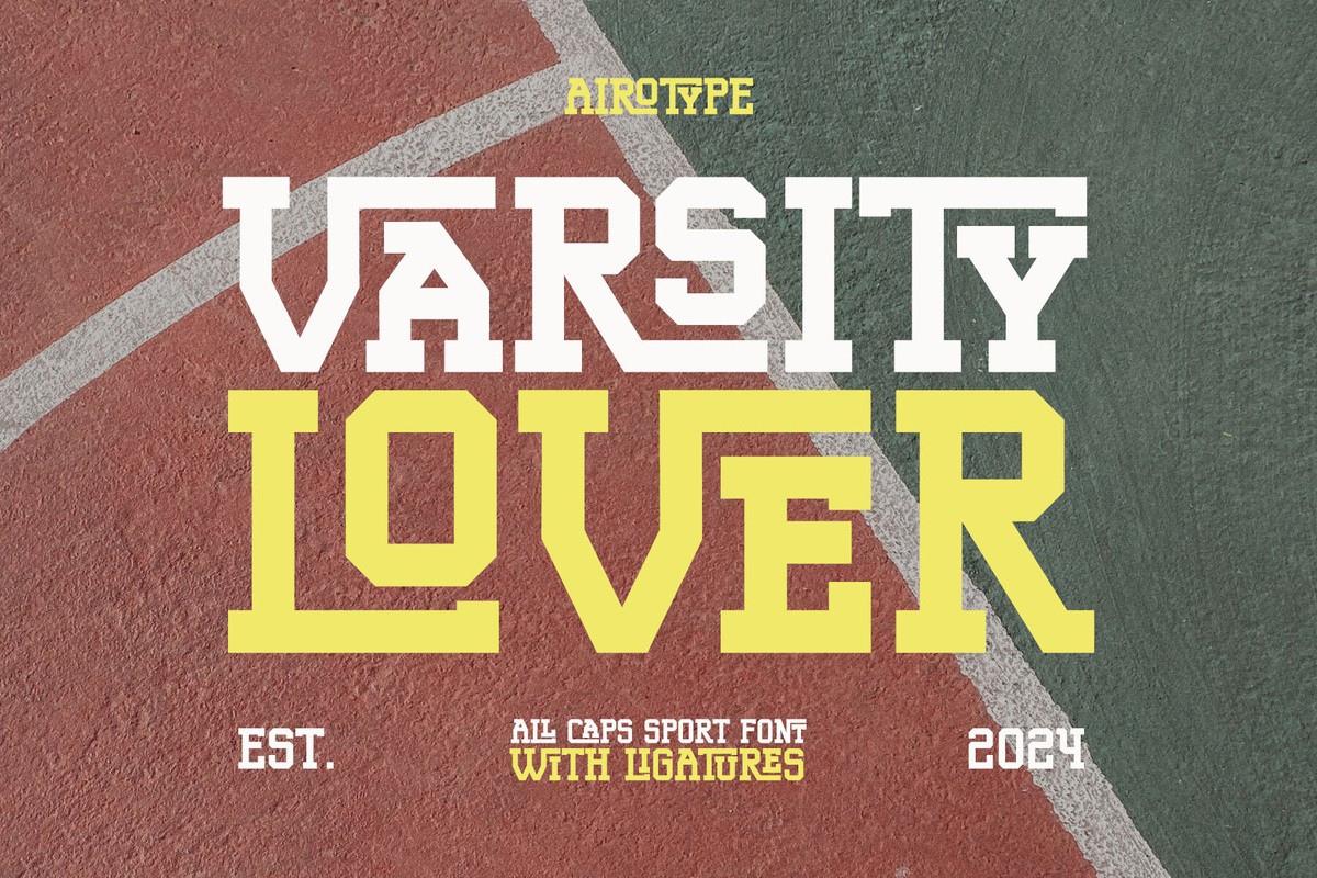 Schriftart Varsity Lover