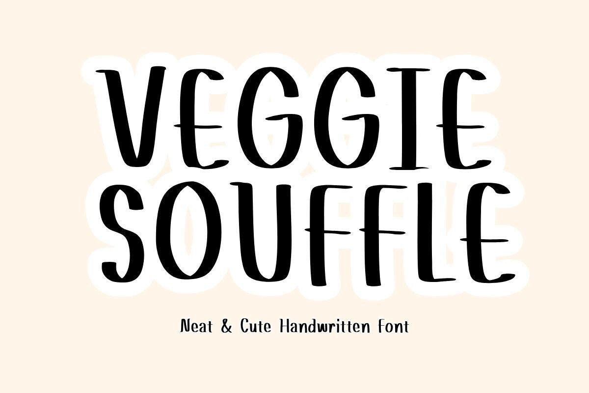 Schriftart VeggieSouffle