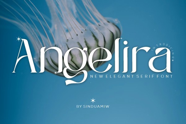 Schriftart Angelira