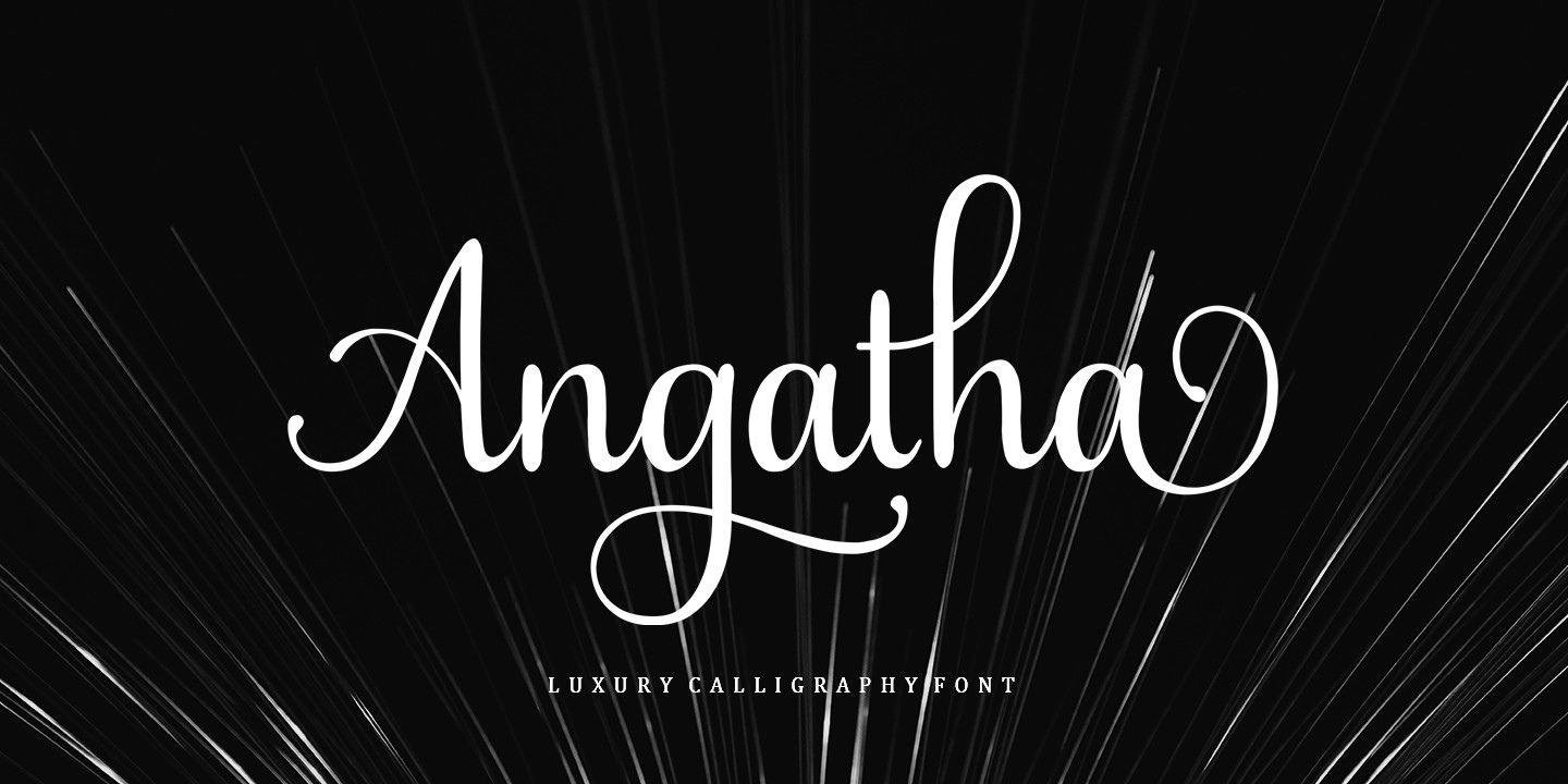 Schriftart Angatha