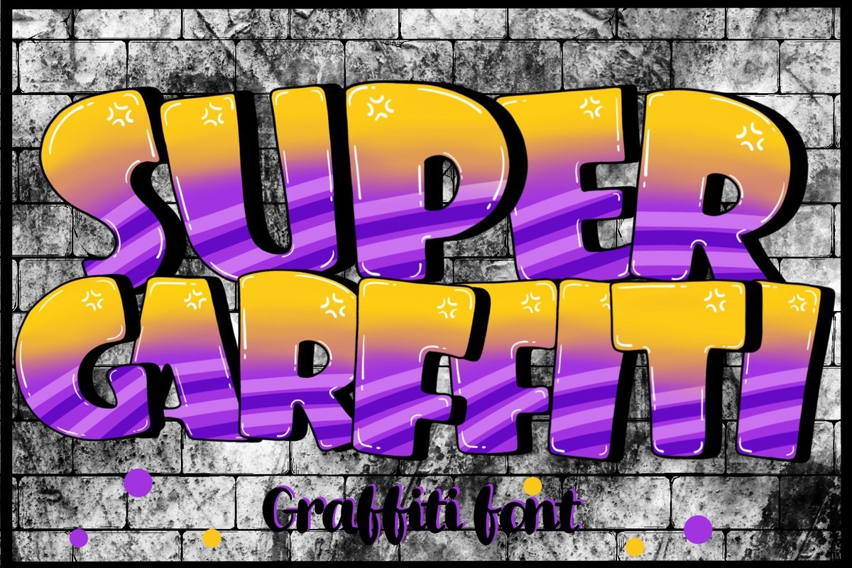 Schriftart Super Graffiti