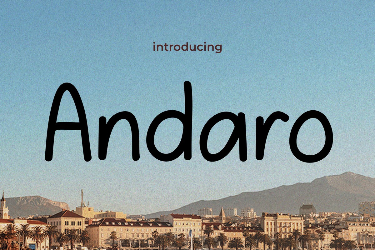 Schriftart Andaro