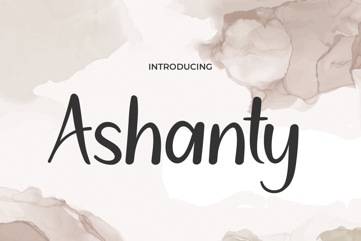 Schriftart Ashanty