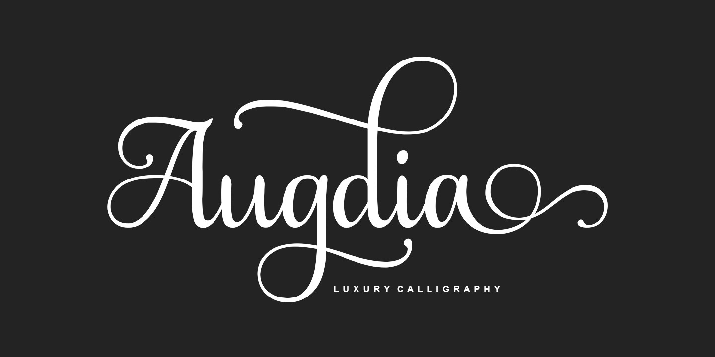 Schriftart Augdia