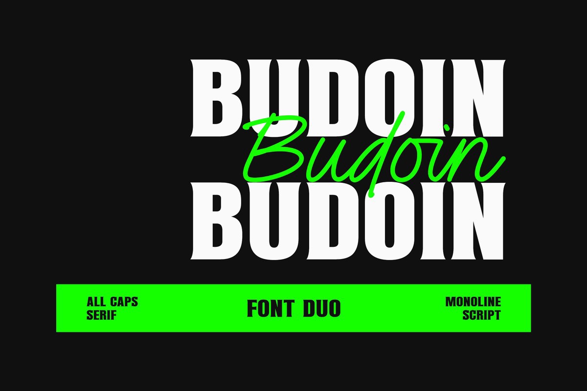 Schriftart Budoin