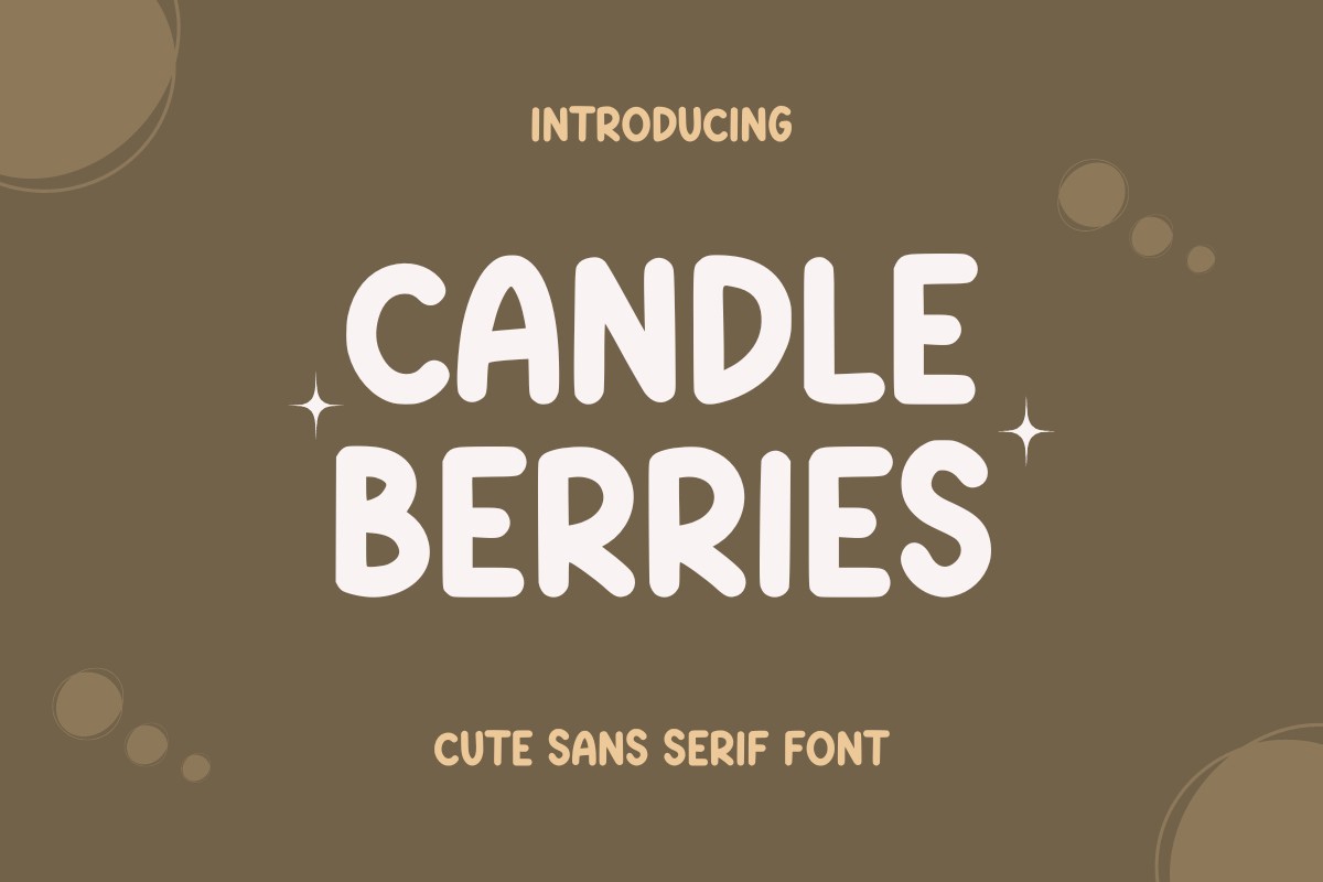 Schriftart Candle Berries