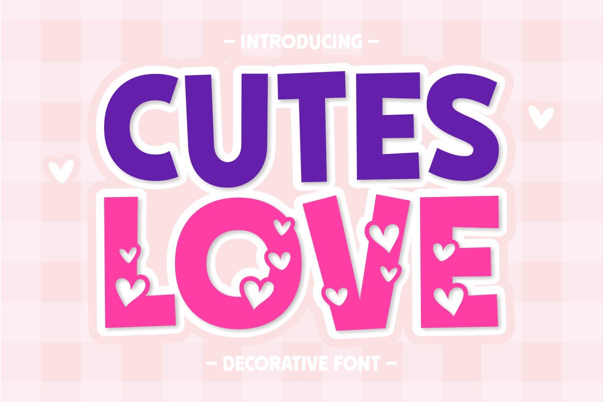 Schriftart Cutes Love